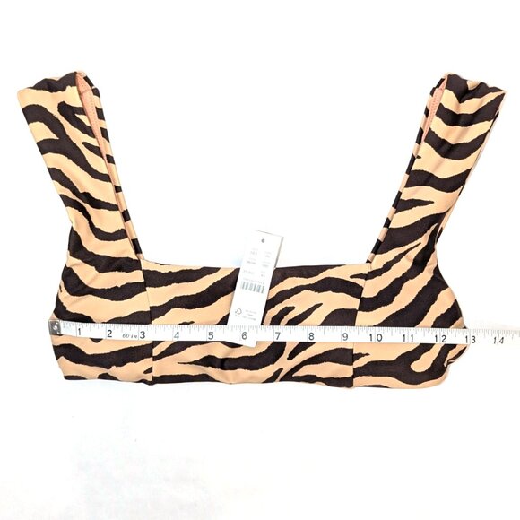 NWT J. Crew | XS/Small 2pc Top & Bottom Zebra Stripe Bikini - Picture 4 of 9